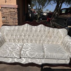 Couch White Color Antique.  $300 Delivered Available Small Fee 
