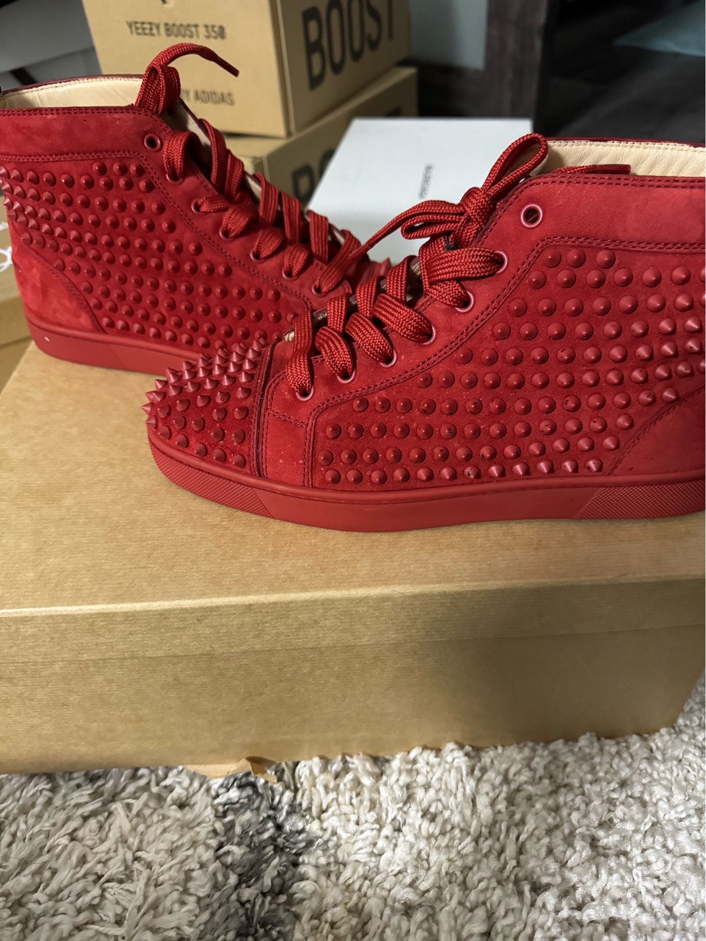 Louboutin men’s spike size 41 red
