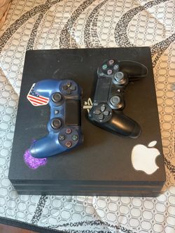 PS4 with controller