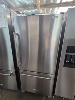 30" KITCHENAID BOTTOM FREEZER STAINLESS STEEL REFRIGERATOR