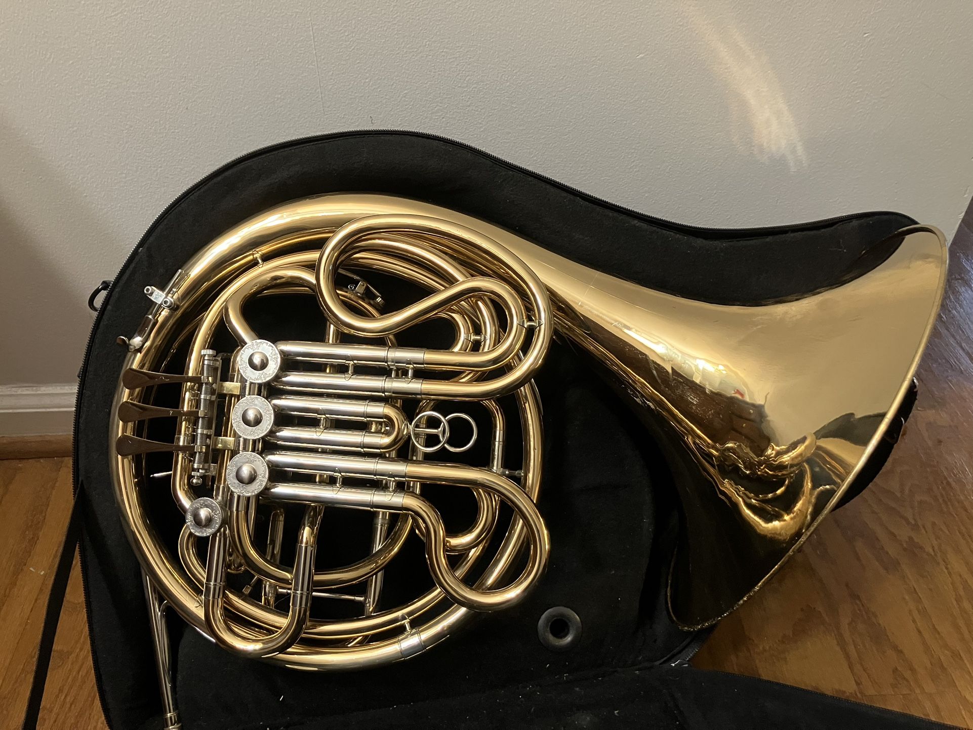 Beautiful Rose Gold French Horn