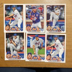 2023 TOPPS NY METS 28 CARD LOT 