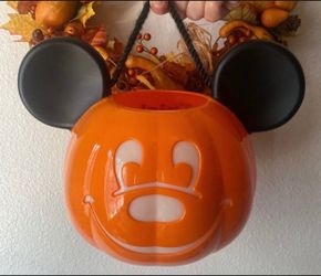 DisneyParks Mickey Mouse Halloween Trick Or Treat Light Up Pumpkin