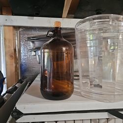 Large Amber Bottle