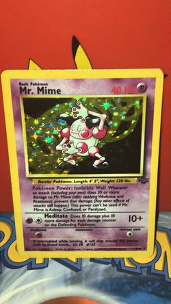 Pokemon Mr Mime Jungle Set Rare Holo LP condition