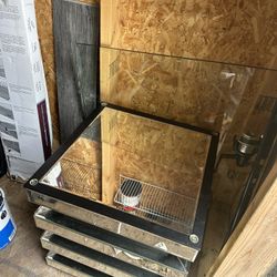 Glass table With Glass Top