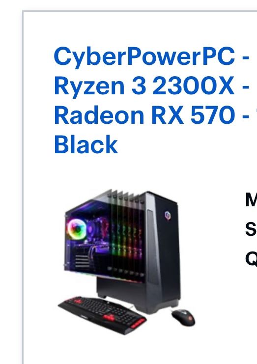 Cyberpower Gaming Pc Plug In Play