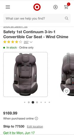 Safety 1st Continuum 3 In 1 Convertible Carseat