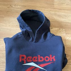 Navy blue Reebok hoodie Size S