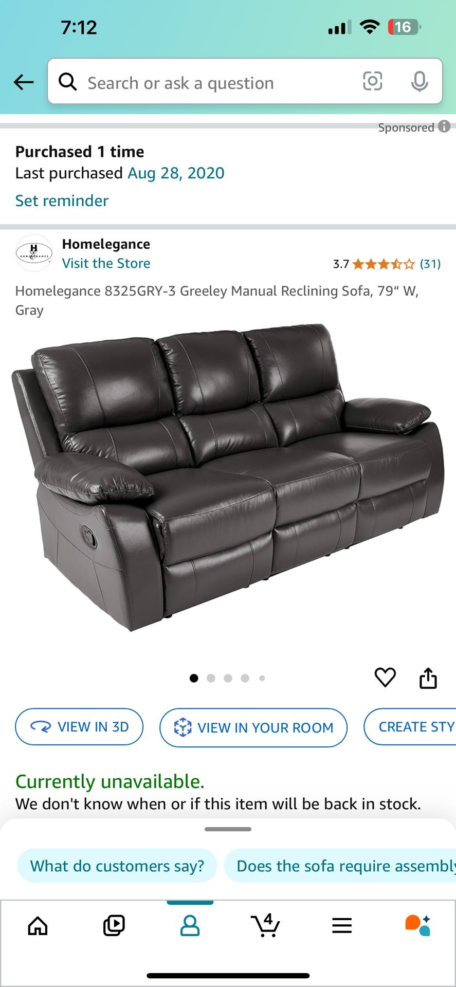 Leather Recliner