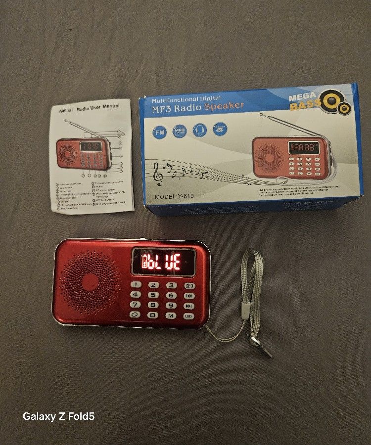 Multifunctional Digital MP3 Radio Speaker – Model Y-619 (Bluetooth/FM/USB)