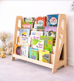 Wooden Bookshelf for toddlers