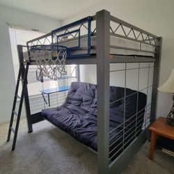 Deluxe Grey Bunkbed 