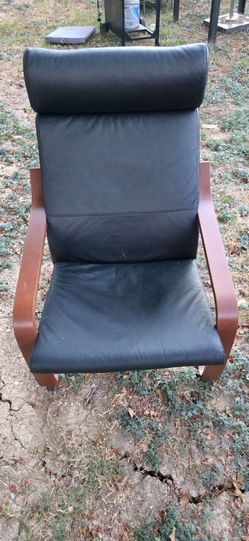 Wood Leather Chair