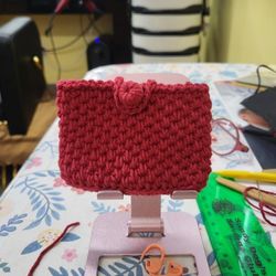 Crocheted Coin Purse,card Wallet.