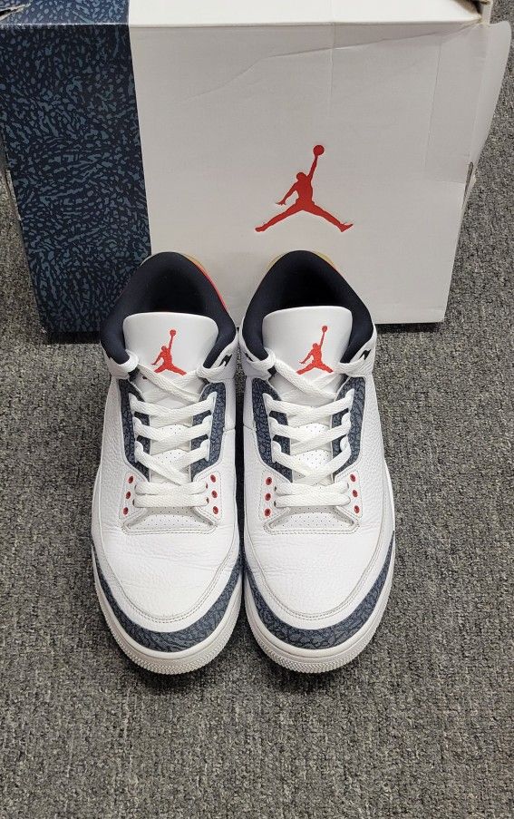 Nike Air Jordan 3 Retro Denim SE Fire Red 2020 Size 12