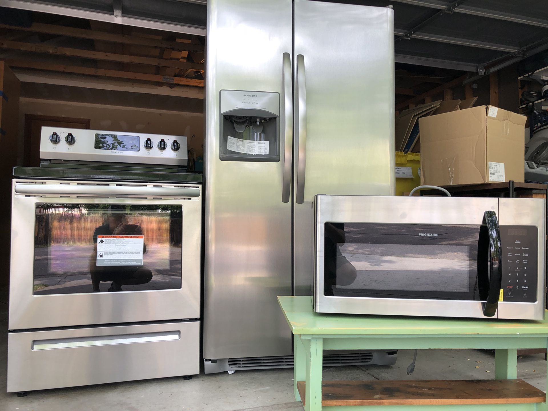 New Frigidaire Stainless Steel Appliances