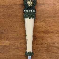 🌿 Green Man Brewery Tap Handle – Asheville NC – Rare Collectible 🍻