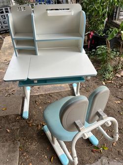 Small Adjustable Study Desk and Chair Set