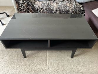 Used IKEA Regissör Coffee Table with Glass Top