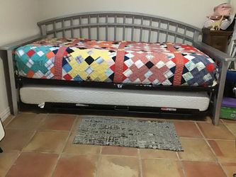 Bed With Pull Out Bed From Under(no Mattresses)
