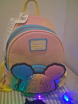 Disney Parks Loungefly Mini Backpack with party pack pencils & jump rope &dress
