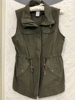 Olive Green utility Vest