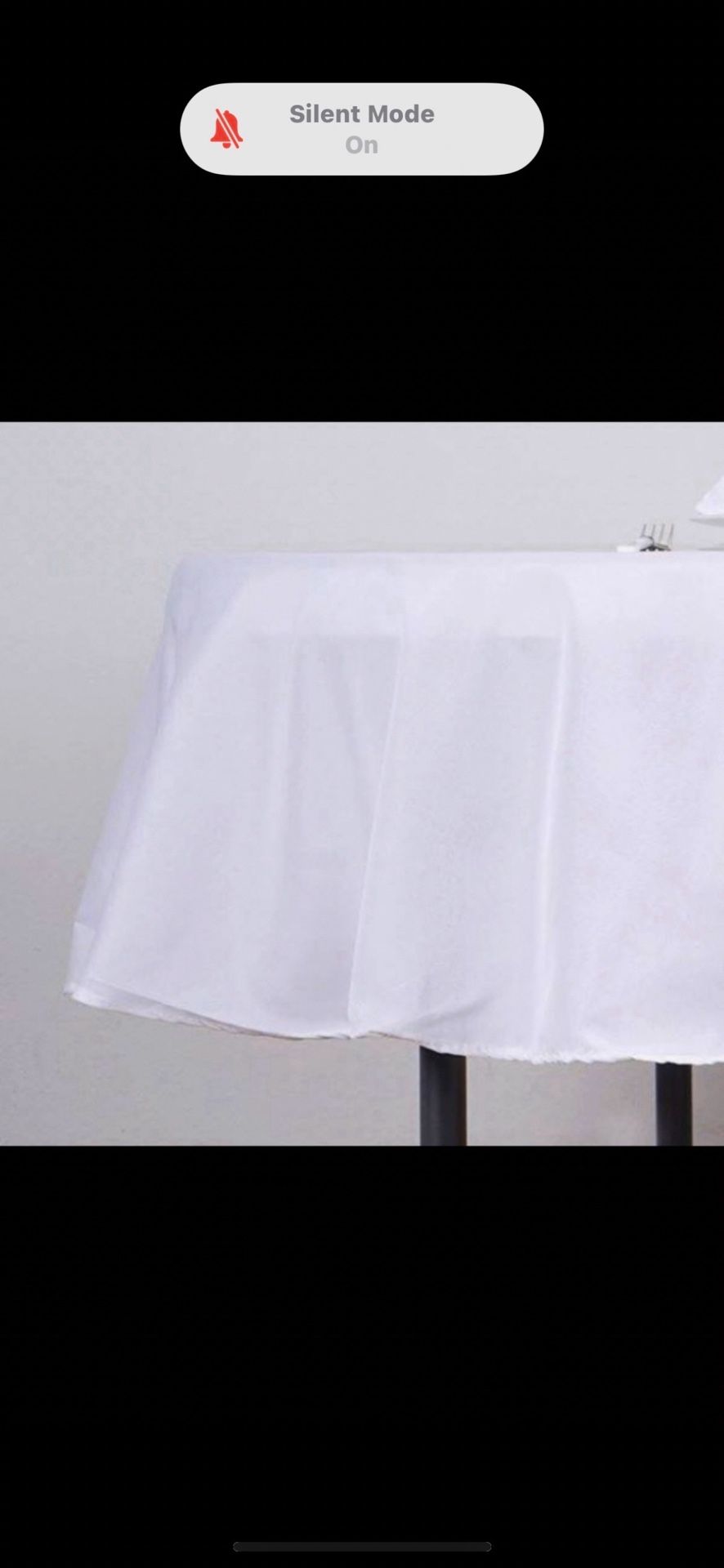 New 90” Round Tablecloth