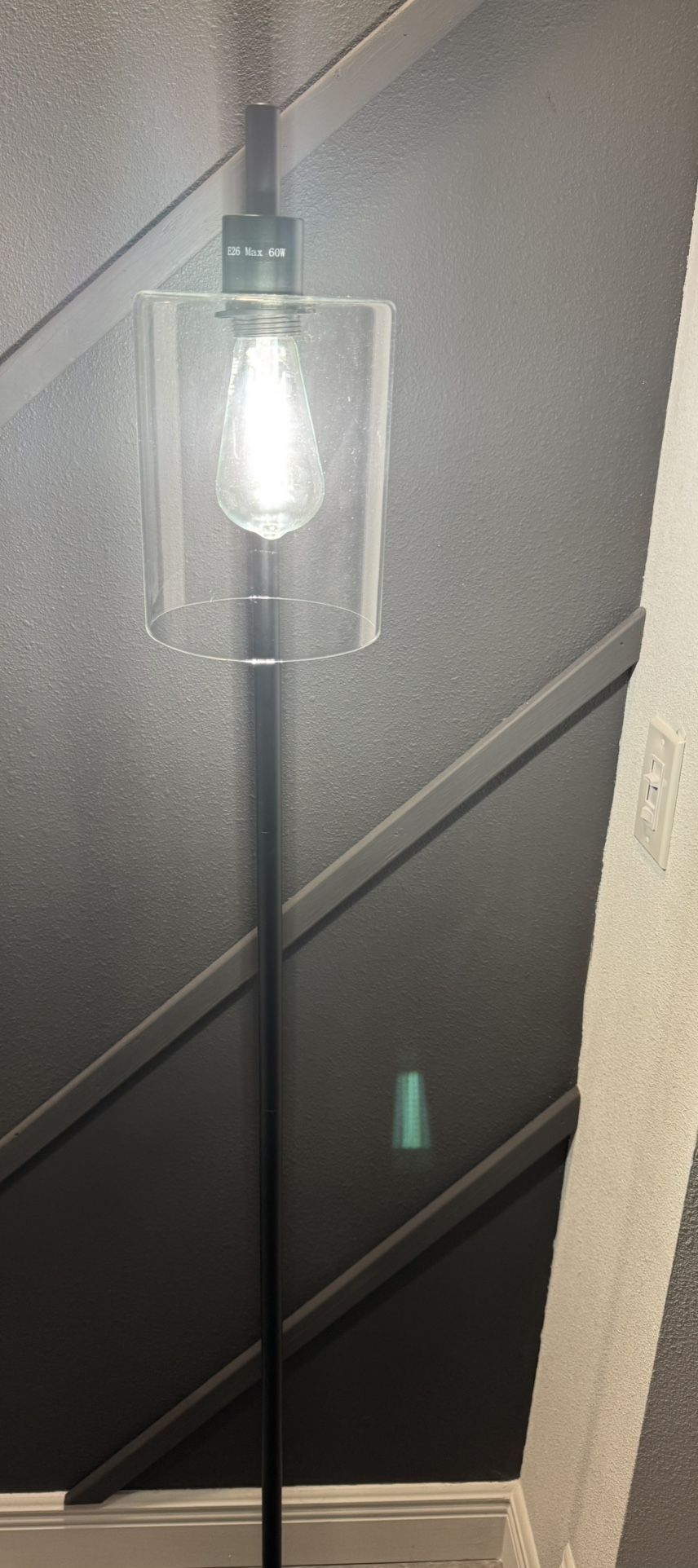 Like new black floor lamp, only reach out when ready to pick up.