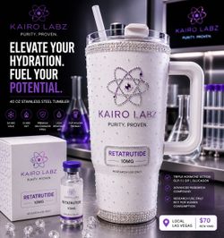 Women’s Rhinestone Premium Peptide Stainless Steel Tumbler