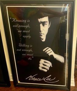 Bruce Lee Framed Picture Print Poster