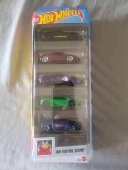 HW  MOTOR SHOW 5 pack Super Cars