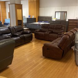RECLINING FURNITURE SET! DELIVERY TODAY! ALL CREDITS WELCOME! WE SELL BRAND NEW! Wow! $1 TAKES ANYTHING HOMEb 