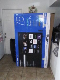 75" 4k HUD SMART TV (Still in Box) BAKERSFIELD LOCATION