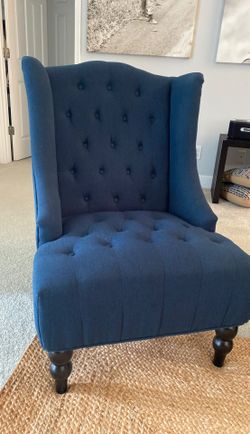 Navy blue accent chairs