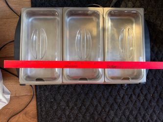Triple Tray Electric Food Warmer Buffet Server