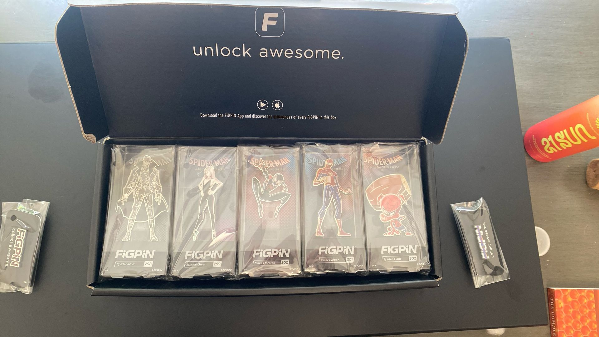 NYCC 2019 Exclusive FIGPIN SPIDER-MAN Into The Spiderverse Set Of 5