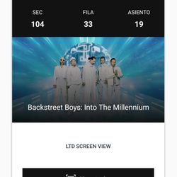 Backstreet Boy Tickets 