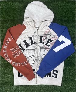 Valley Dreams Blue and Red hoodie