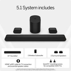 Brand new VIZIO 5.1 Soundbar