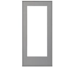 34x80 Pella Fiberglass Entry Doors Flush Glazed Full Light Blinds Between The Glass - Door Slab- *BRAND NEW IN BOX**
