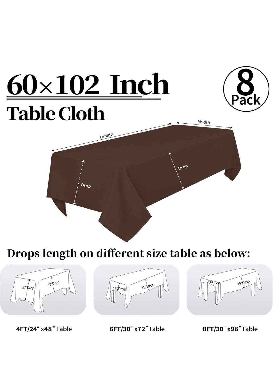Tablecloths Brown