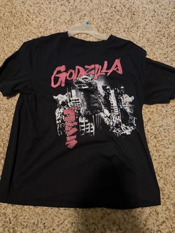 Black Godzilla graphic tee