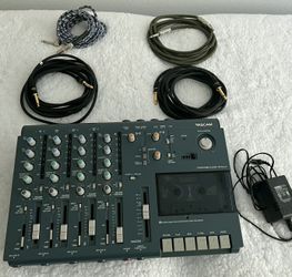 TASCAM Portastudio 414 MKII 4-Track Analog Cassette Recorder/Mixer – Cables & Power Supply