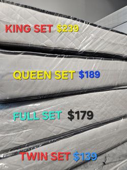  QUEEN SET $189 << MATTRESS AND BOX SPRING > QUEEN SET $189 << MATTRESS AND BOX SPRING 