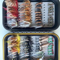 Trout Salmon Flies Box 60 Pcs