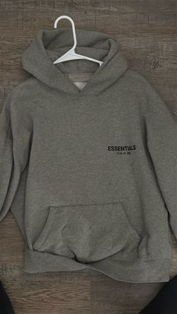 Fear of God Essentials Grey Pullover Hoodie