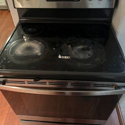 GE 30 in. 5 Burner Elements Free-Standing Electric Range in Stainless Steel