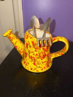 Vintage ceramic watering can