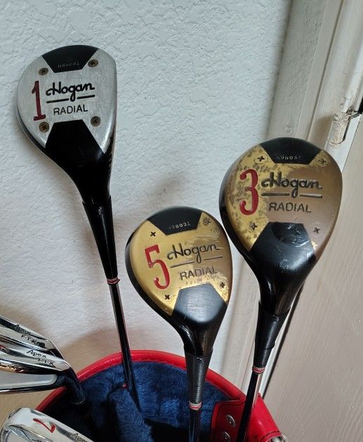 Vintage Ben Hogan Driver & Fairway Woods Set, Very Good Condition!